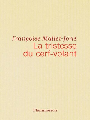 cover image of La tristesse du cerf-volant